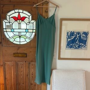 Elegant Green Slip Dress